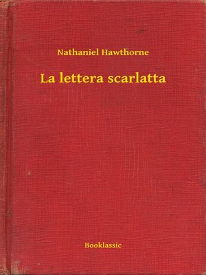cover image of La lettera scarlatta